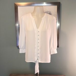 Sheer Button Up Blouse